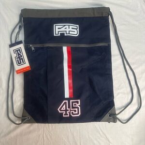 Functional Forty Five F45 Team Sports Gym Workout Drawstring Backpack Bag